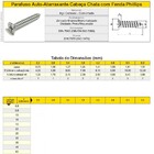 Parafuso 4,2x25 Cabeca Chata Phillips A/a - Caixa 500 Pcs