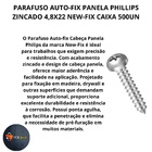 Parafuso 4,8x22 Cabeca Panela Phillips A/a - Caixa C/500 Un