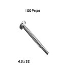Parafuso 4,8x32 Cabeca Panela Phillips Pilot - Pct C/100 Pcs