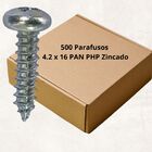 Parafuso 4.2x16 Cabeça Panela Phillips Auto Atarraxante 500 P