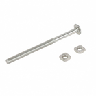 Parafuso 5/16"x120mm para Madeira com Porca Quadrada 5/16" 2 peças