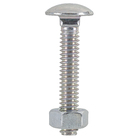 Parafuso de Aço Carbono para Alvenaria 6x40mm Máquina Francês sem Fenda 100 peças