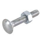 Parafuso de Aço Carbono para Alvenaria 6x40mm Máquina Francês sem Fenda 100 peças