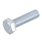 Parafuso de Aço Carbono para Metal 8x30mm Máquina Sextavada sem Fenda 100 peças