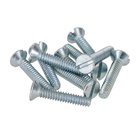 Parafuso de Aço para Caixa de Luz 3,5x19mm Máquina Chata Fenda 10 peças