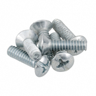 Parafuso de Aço para Caixa de Luz 4,7x12,7mm Máquina Chata Fenda 6 peças