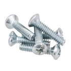 Parafuso de Aço para Caixa de Luz 4,7x15,8mm Máquina Chata Fenda 6 peças