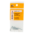 Parafuso de Aço para Caixa de Luz 4,7x25,4mm Máquina Chata Fenda 6 peças