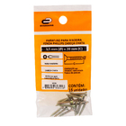 Parafuso de Aço para Madeira 3,5x20mm Auto Atarraxante Chata Philips 15 peças