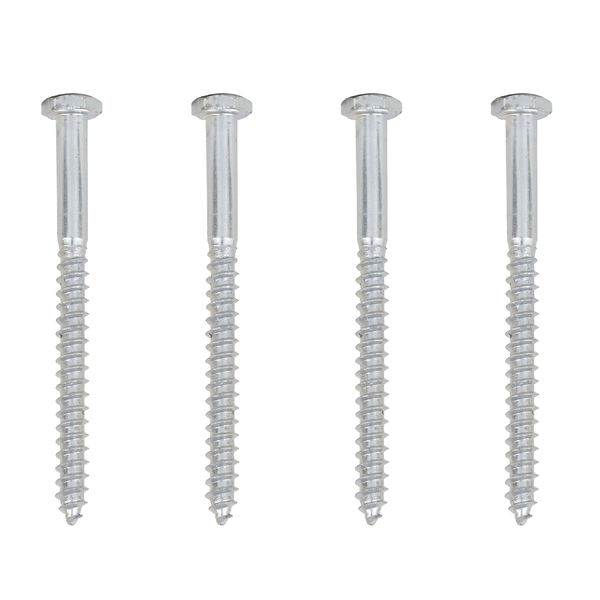 Parafuso de Aço para Madeira 4,7x60mm Soberba Sextavada sem Fenda 4 peças
