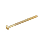 Parafuso de Aço para Madeira 6,3x100mm Auto Atarraxante Chata Fenda 2 peças