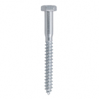 Parafuso de Aço para Madeira 7,9x75mm Soberba Sextavada sem Fenda 2 peças