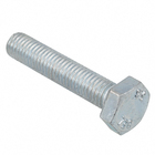 Parafuso de Aço para Metal 10x50mm Máquina Sextavada sem Fenda 2 peças