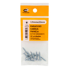 Parafuso de Aço para Metal 3,9x22mm Auto Atarraxante Panela Philips 10 peças