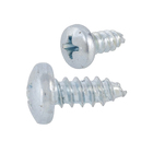 Parafuso de Aço para Metal 4,8x13mm Auto Atarraxante Panela Fenda 10 peças