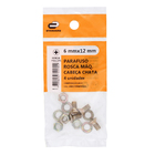 Parafuso de Aço para Metal 6x12mm Máquina Chata Philips 4 peças