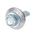 Parafuso de Aço para Telha 5,5x20mm Auto Brocante Sextavada sem Fenda 6 peças