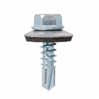 Parafuso de Aço para Telha 5,5x20mm Auto Brocante Sextavada sem Fenda 6 peças