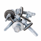 Parafuso de Aço para Telha 5,5x25mm Auto Brocante Sextavada sem Fenda 6 peças