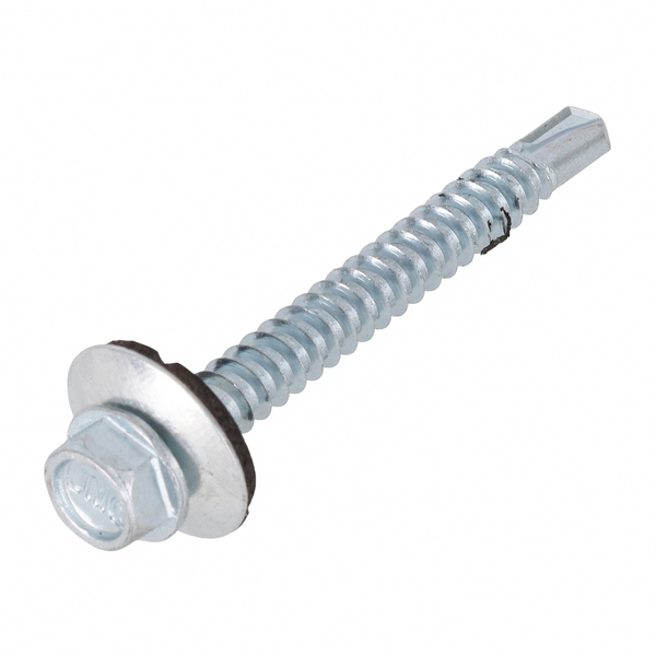 Parafuso de Aço para Telha 5,5x50mm Auto Brocante Sextavada sem Fenda 6 peças