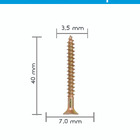 Parafuso Atarraxane Philips 3,5 X 40 Mm Chata 500 Peca