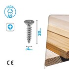 Parafuso de Aço Chipboard para Madeira 4x20mm 30 Peças