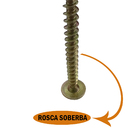 Parafuso de Aço para Madeira Flangeado Chipboard 5,0 X 60 Mm