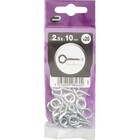 Parafuso de Gancho 2,5x10mm Aço 20 unidades Standers