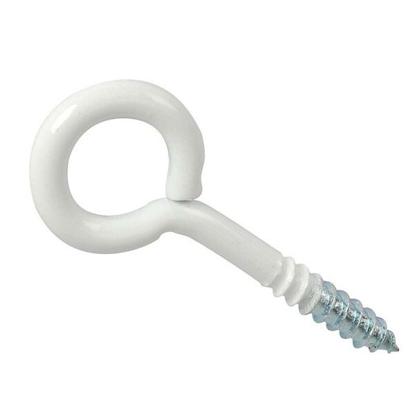 Parafuso de Gancho 3x16mm Aço Branco 15 unidades Standers