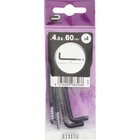 Parafuso de Gancho 4,5x60mm 4 unidades Standers