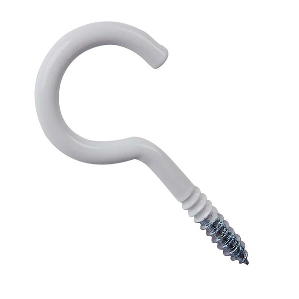 Parafuso de Gancho Aço Branco 3x16mm 15 unidades Standers