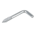 Parafuso de Gancho Aço Zincado Prata 3x30mm 15 unidades Standers