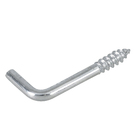 Parafuso de Gancho Aço Zincado Prata 3x30mm 15 unidades Standers