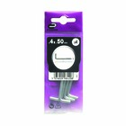 Parafuso de Gancho Aço Zincado Prata 4x50mm 4 unidades Standers