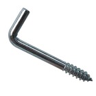 Parafuso de Gancho Aço Zincado Prata 4x50mm 4 unidades Standers