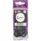 Parafuso de Gancho Aço Preto 3x16mm 15 unidades Standers