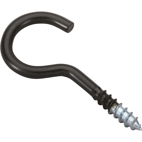 Parafuso de Gancho Aço Preto 4x30mm 6 unidades Standers