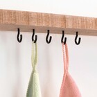 Parafuso de Gancho Aço Preto 4x30mm 6 unidades Standers