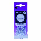 Parafuso de Gancho Branco 2,5x25mm 20 unidades Standers