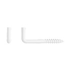 Parafuso de Gancho Branco 2,5x25mm 20 unidades Standers