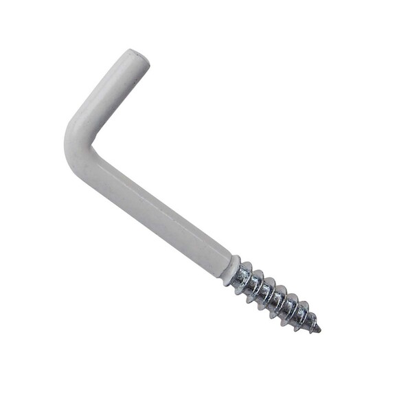 Parafuso de Gancho Branco 3,5x40mm 10 unidades Standers