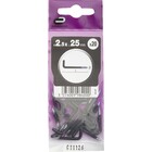 Parafuso de Gancho Preto 2,5x25mm 20 unidades Standers