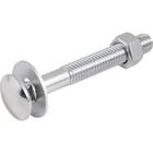 Parafuso Francês 3/8'x3'' Com Porca E Arruela 2 Peças Vonder