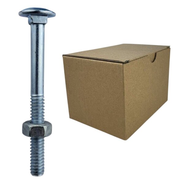 Parafuso Francês Galvanizado Com Porca  - 1/4x23/4' (caixa Co