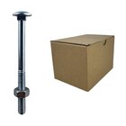 Parafuso Francês Galvanizado Com Porca  - 1/4x3' (caixa Com 2