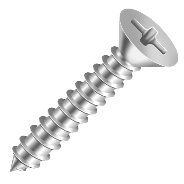 Parafuso Inox 4.8x25 Autoatarraxante Chata Phillips 100 Und