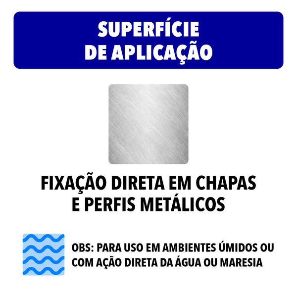 Parafuso de Inox para Área Molhada 3,9x25mm Auto Atarraxante Chata Philips 10 peças