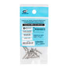 Parafuso de Inox para Área Molhada 4,2x22mm Auto Atarraxante Chata Fenda 10 peças