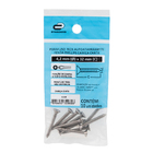 Parafuso de Inox para Área Molhada 4,2x32mm Auto Atarraxante Chata Fenda 10 peças