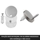 Parafuso Para Fixação Assento Sanitário Kit Estilo Prateado D